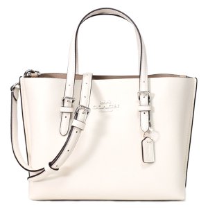 画像: 【COACH】コーチ バッグ トート レザー モリー 25 ロゴ 2WAY クロスボディ 斜め掛け ショルダー ハンドバッグ チャーク（日本未発売）