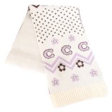 画像: 【COACH】コーチ マフラー ニット ロゴ フェア アイル プリント マフラー チャークマルチ（日本未発売）