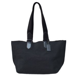 画像: 【COACH】コーチ メンズ バッグ キャンバス レザー スモール ツアー ダブル ハンドル 2way トートバッグ ハンドバッグ ブラックマルチ〔日本未発売〕