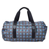 画像: 【COACH】コーチ バッグ エコバッグ 折り畳み レザー チェック柄 パッカブル ジムバッグ ショルダー ボストンバッグ グレーマルチ〔日本未発売〕