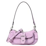 画像: 【COACH】コーチ バッグ スエード レザー ミニ アシュトン 2way クロスボディ 斜め掛け ショルダー ハンドバッグ ライトバイオレット（日本未発売）