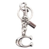 画像: 【COACH】コーチ キーホルダー イニシャル メタル シグネチャー C ロゴ ビッグモチーフ バッグチャーム キーリング キーホルダー シルバー（日本未発売）