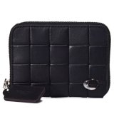 画像: 【COACH】コーチ 財布 Coachtopia コーチトピア レザー チェッカーボード アップクラフト ロゴ ジップ アラウンド ウォレット カードケース コインケース 小銭入れ ブラック（日本未発売）
