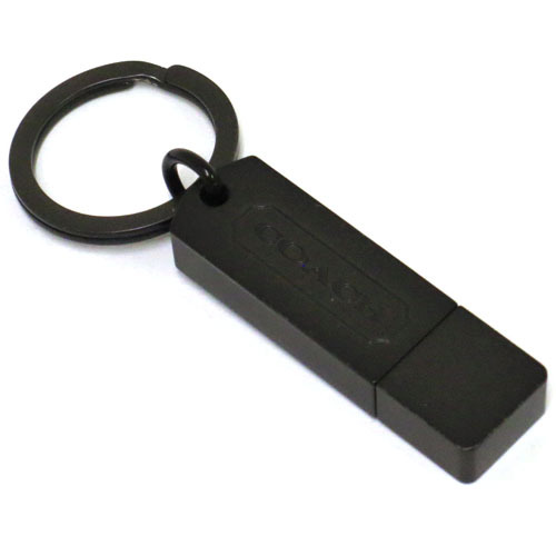 画像1: 【COACH】コーチ USB メモリー 8GB キーリング ガンメタル〔日本未発売〕 (1)