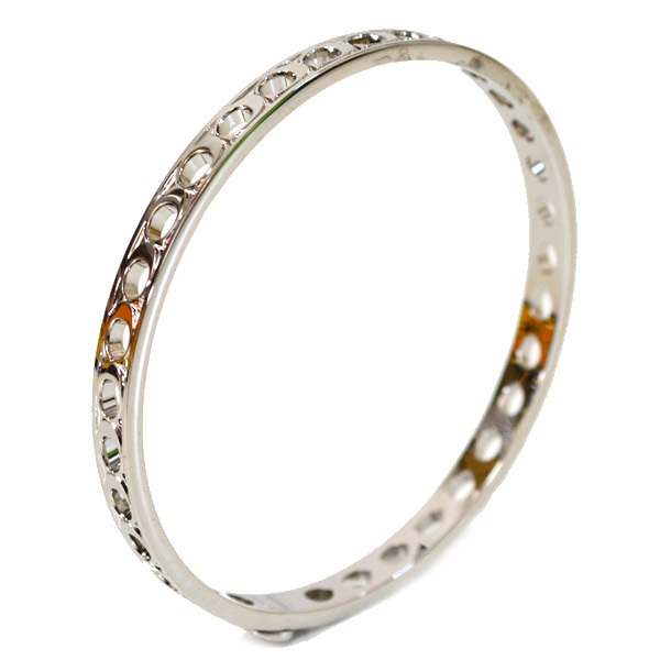 画像: 【COACH】コーチ シグネチャー ブレスレット バングル シルバー（日本未発売）