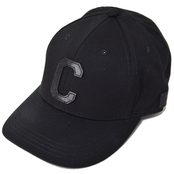 画像1: 【COACH】コーチ ジャガード ワンポイント ロゴ キャップ 帽子 ブラック〔日本未発売〕 (1)