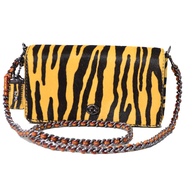 COACH】コーチ ディンキー ヘアカーフ ハラコ レザー プリンテッド