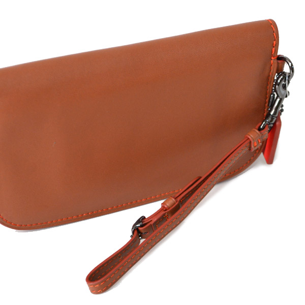 COACH】コーチ グラブタン レザー リストレット ポーチ クラッチ 