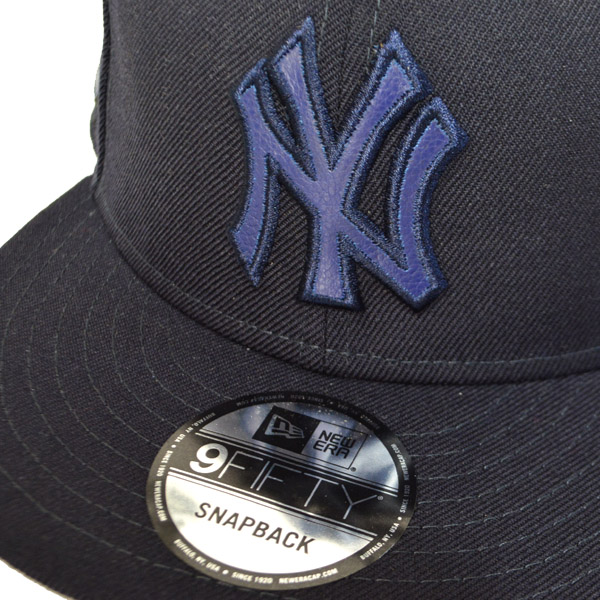 画像: 【COACH】コーチ ニューヨーク・ヤンキース コラボ ジャガード キャップ 帽子 ネイビー〔日本未発売〕