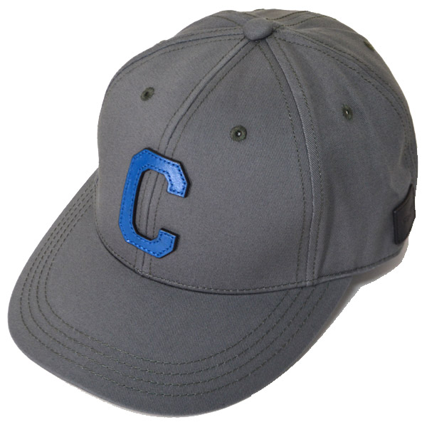 画像1: 【COACH】コーチ ジャガード ワンポイント ロゴ キャップ 帽子 グラファイト〔日本未発売〕 (1)