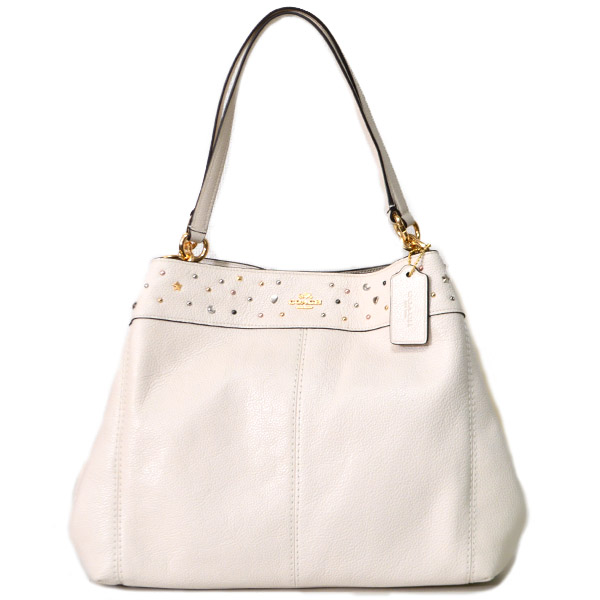 COACH】コーチ レキシースターダスト スタッズ レザートート 