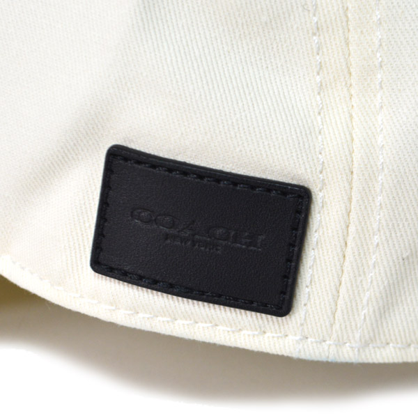 画像: 【COACH】コーチ ジャガード ワンポイント ロゴ キャップ 帽子 チャーク〔日本未発売〕
