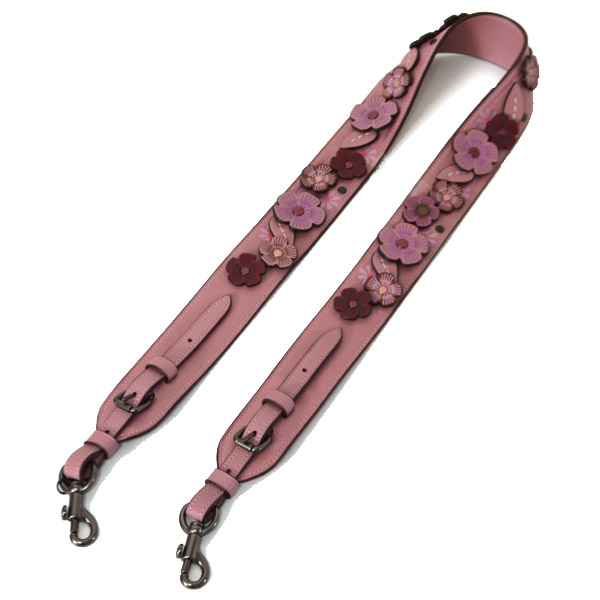 Coach コーチ レザー ティーローズ フローラル 花柄 アップリケ ショルダーストラップバッグストラップ ピオニー 日本未発売 227 コーチ専門店 コチガル Coach コーチ レザー ティーローズ フローラル 花柄 アップリケ ショルダーストラップバッグストラップ ピオニー 日本未発売 227 コーチ専門店 コチガル