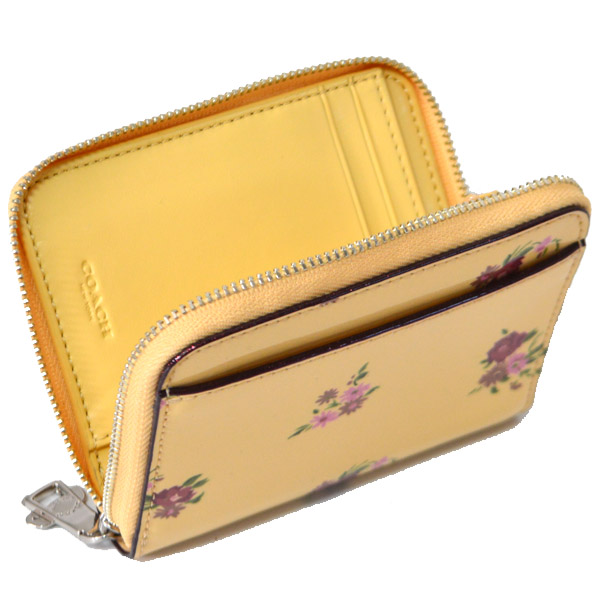 COACH】コーチ パテント フローラル プリント ミディアム コンチネンタル ジップ 財布 バニラマルチ〔日本未発売〕 30183 コーチ 専門店「コチガル」