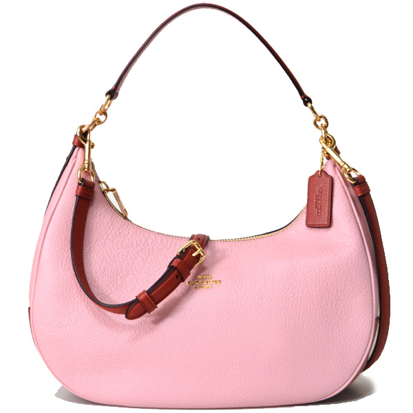 Coach コーチ レザー イースト ウェスト ハーレー ホーボー カラーブロック 2way ショルダーバッグ ブラッシュ テラコッタ 日本未発売 25896 コーチ専門店 コチガル