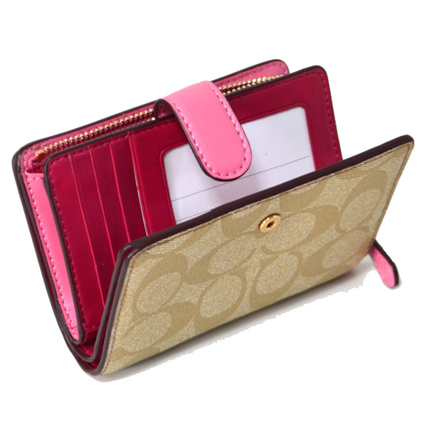 ミディアム コーナー ジップ ウォレット ウィズ サクラフローラル ボウ プリント コーチ Coach 68420 ファッション通販 マルイウェブチャネル