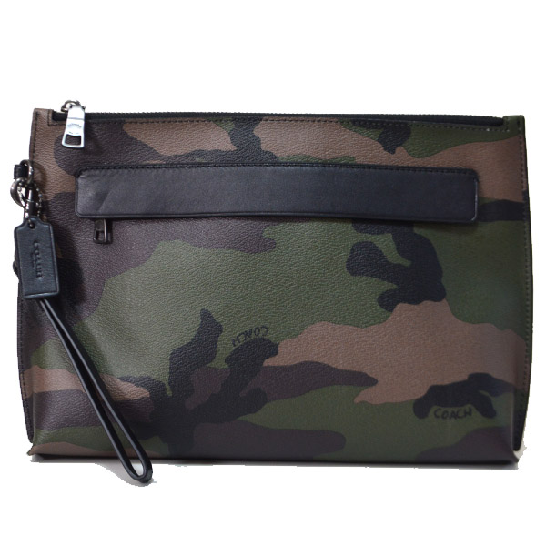 店内全品対象 COACH クラッチバッグ カモ レザー opri.sg