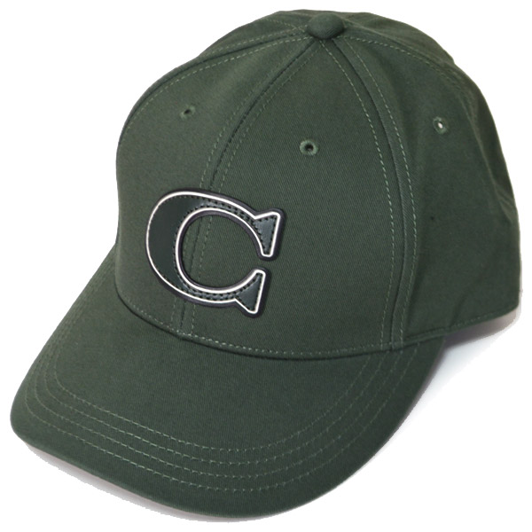 画像1: 【COACH】コーチ ジャガード ワンポイント ロゴ キャップ 帽子 ハンター〔日本未発売〕 (1)