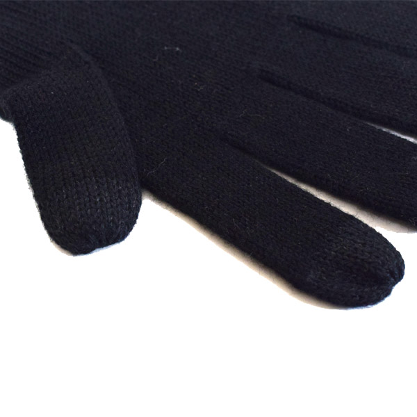 画像: 【COACH】コーチ ニット タッチパネル スマホ対応 グローブ 手袋 ブラック（日本未発売）