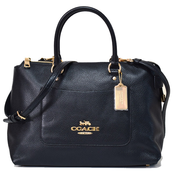 COACH】コーチ ペブルレザー エマ サッチェル 2WAY ショルダー ...