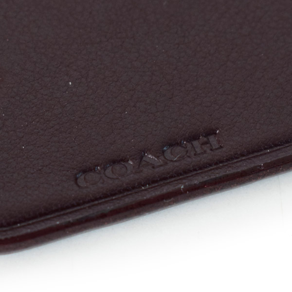 画像: 【COACH】コーチ レザー ネオン ロゴ ラメ キーリング チャーム キーホルダー オックスブラッドマルチ（日本未発売）