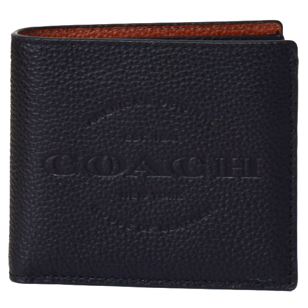 ☆新品未使用☆ coach  折財布　メンズ 　ブラック C ロゴ