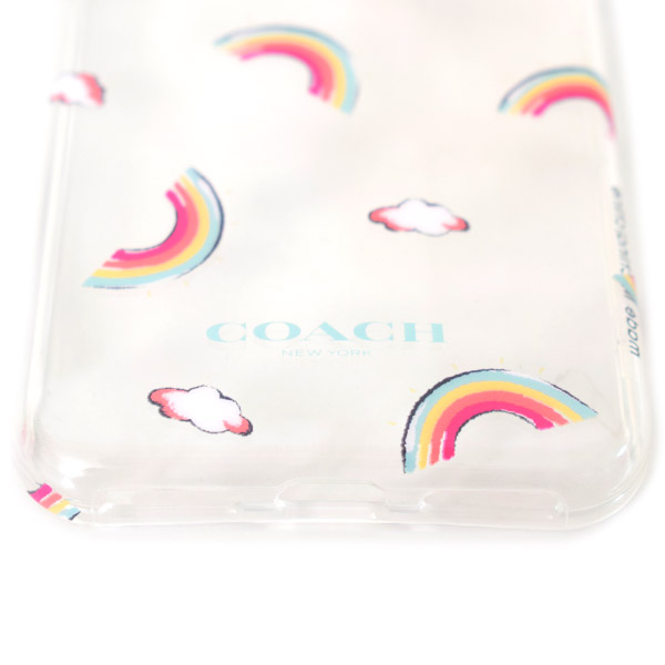 画像: 【COACH】コーチ プラスチック レインボー オールオーバー 虹 雲 iPhoneX/Xs（iPhone10/10s）専用 ケース クリア〔日本未発売〕