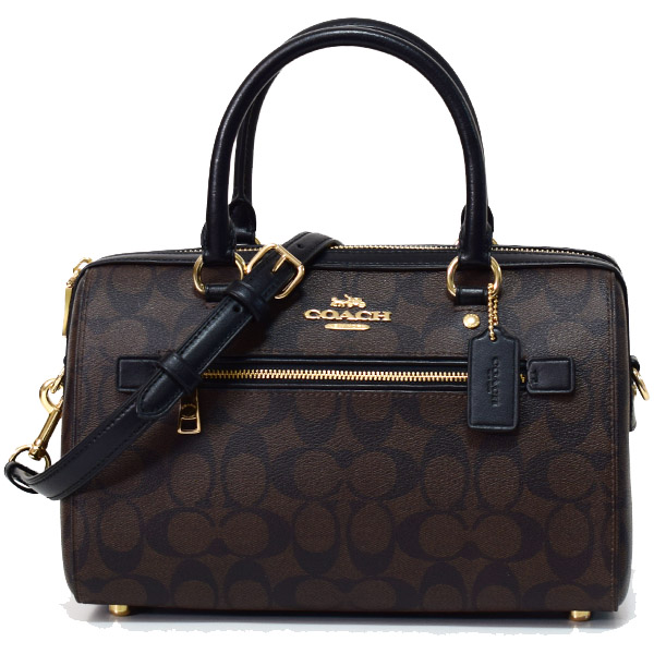 COACH】コーチ コーティングキャンバス スムースレザー シグネチャー ショッピング早割 COACH コーチ ハンドバッグ ショルダー ボストン 2WAY シグネチャー ハンドバッグ