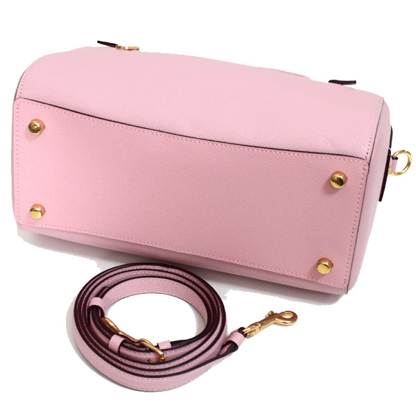 画像: 【COACH】コーチ クロスグレインレザー ローワン サッチェル 2WAY ボストン ショルダー ハンドバッグ ブロッサム〔日本未発売〕