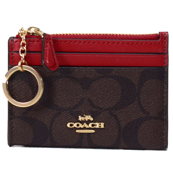 新品未使用✨COACH シグネチャー コインケース レザー ブラウン