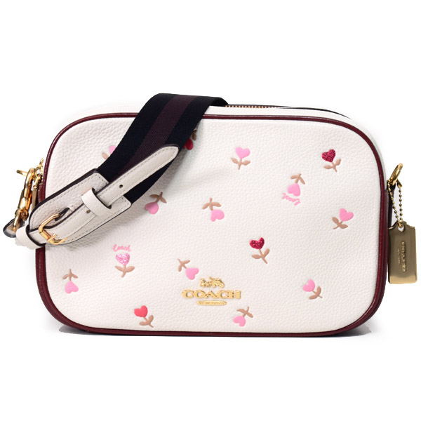 COACH】コーチ ペブルレザー ジェス ハート フローラル 花柄