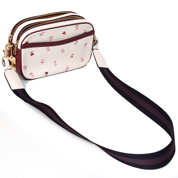 COACH】コーチ ペブルレザー ジェス ハート フローラル 花柄