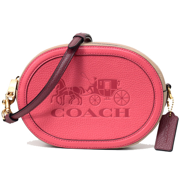 COACH】コーチ ぺブルレザー ホース アンド キャリッジ カラーブロック ...