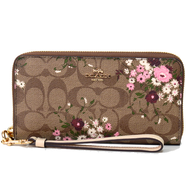 【新品未使用】COACH コーチ 長財布 ワイルドフラワー 花柄 ジップ