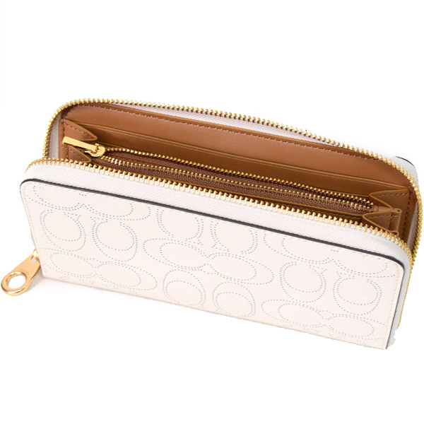 COACH】コーチ パーフォレーテッドレザー スムースレザー