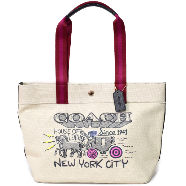 美品★国内未入荷モデル コーチ COACH アート グラフィック トートバッグ