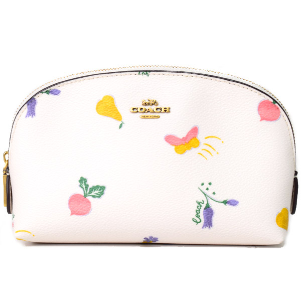 【新品】COACH ポーチ コスメポーチ 化粧ポーチ 花柄 《お値下げ対応ok》