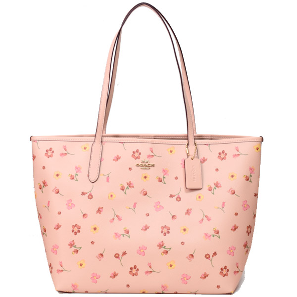 ■新品■未使用■ COACH コーチ CH607 PVC×レザー バタフライ フラワー 蝶 花柄 クロスボディ ショルダーバッグ ピンク系 BF2882