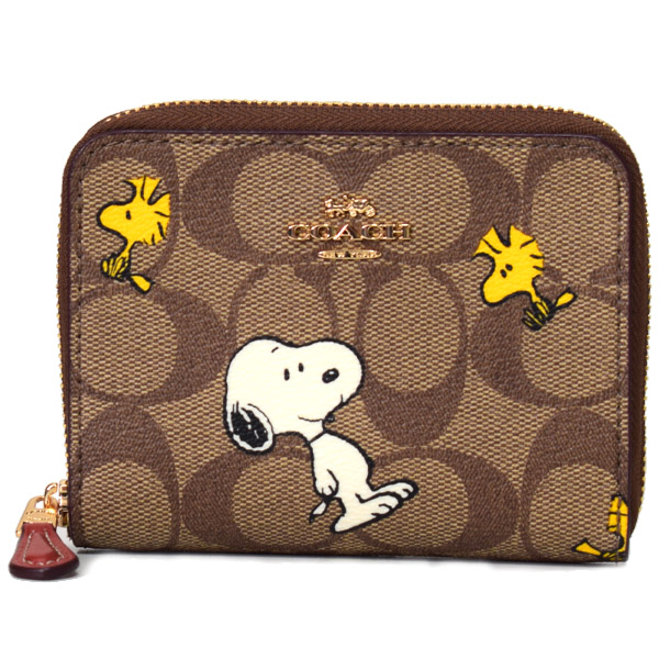 【新品未使用】COACHコーチスヌーピーコラボウッドストック長財布 SNOOPY