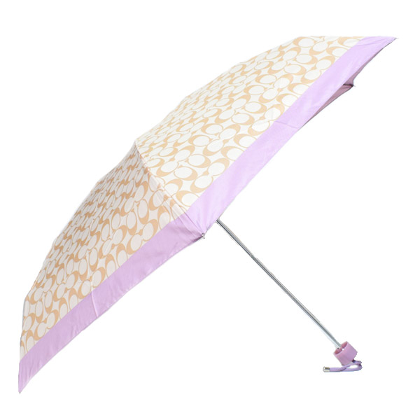 新品未使用【COACH】コーチ 折りたたみ傘 晴雨兼用  日傘 99%UVカット