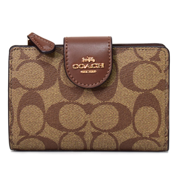 COACH】コーチ コーティングキャンバス スムースレザー シグネチャー