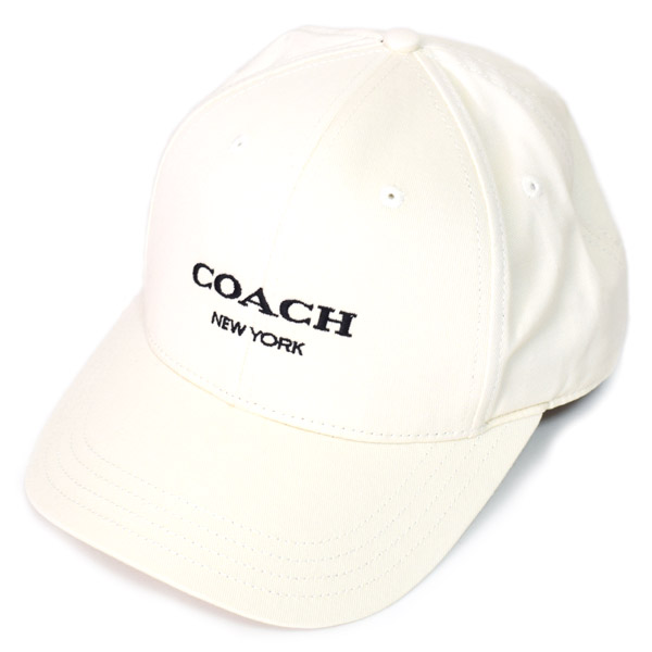 新品】COACH ベースボールキャップ ホワイト コットン www ...