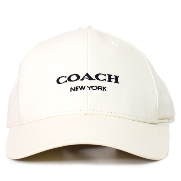 画像: 【COACH】コーチ コットン シグネチャー ベースボール ハット ワンポイント ロゴ キャップ 帽子 チャーク〔日本未発売〕