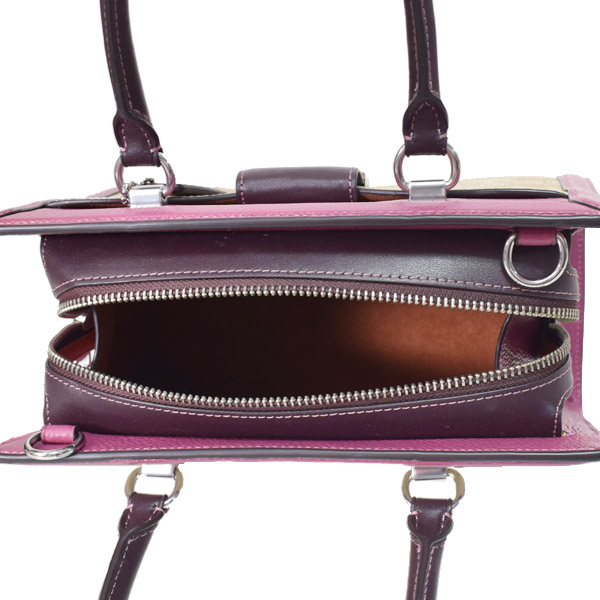 COACH】コーチ レザー シグネチャー グレース キャリー オール