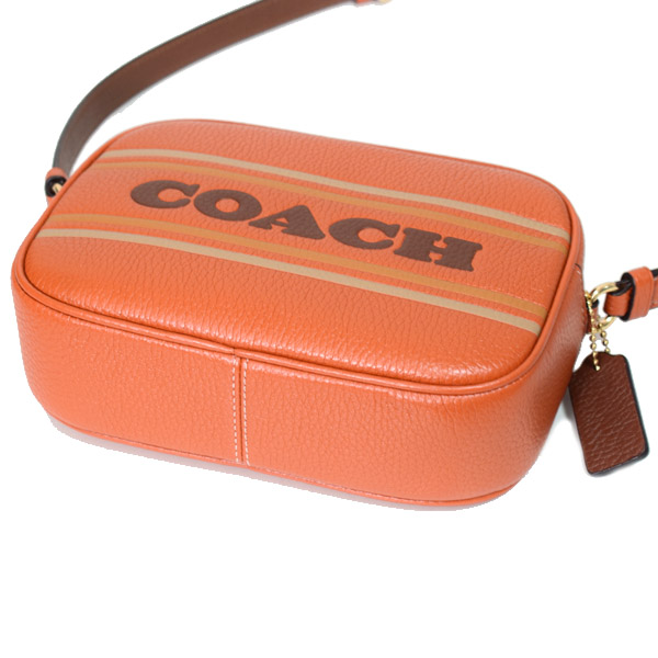 画像: 【COACH】コーチ レザー ロゴ ストライプ ミニ ジェイミー カメラバッグ クロスボディー ショルダーバッグ キャニオンマルチ（日本未発売）