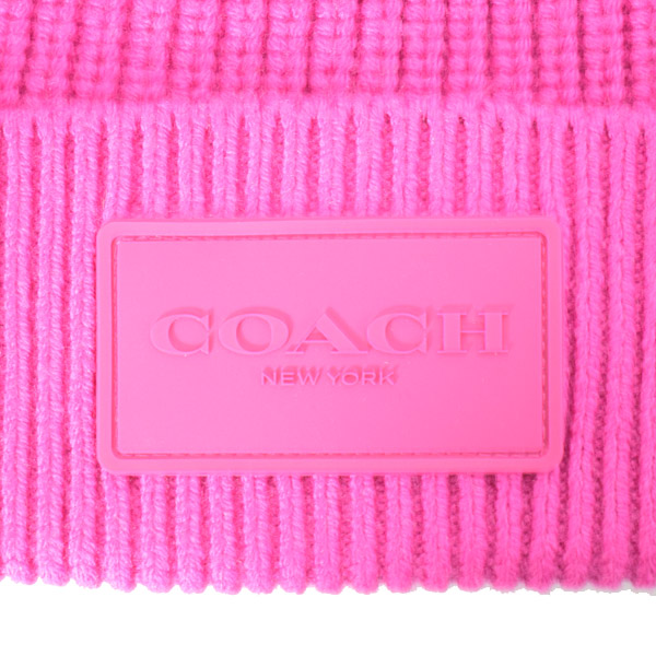 画像: 【COACH】コーチ ウール ニット ロゴ ビーニー キャップ 帽子 セリース（日本未発売）
