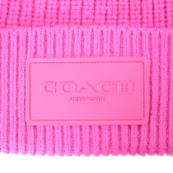 画像: 【COACH】コーチ ウール ニット ロゴ ビーニー キャップ 帽子 セリース（日本未発売）