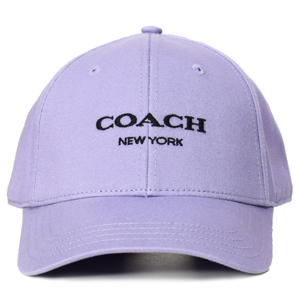 画像: 【COACH】コーチ コットン シグネチャー ベースボール ハット ワンポイント ロゴ キャップ 帽子 ライトバイオレット〔日本未発売〕