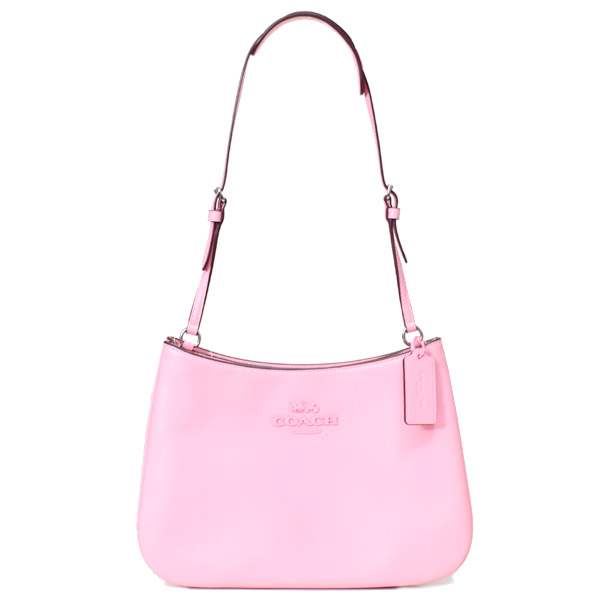 画像1: 【COACH】コーチ スムースレザー ペネロペ ロゴ スリム ショルダー ハンドバッグ フラワーピンク(日本未発売） (1)