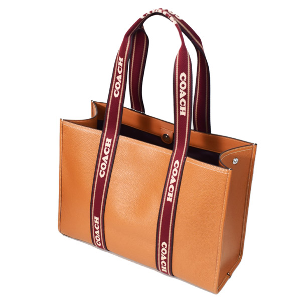 画像: 【COACH】コーチ バッグ ぺブルレザー スミス ラージ トート ロゴ ショルダーバッグ ペニーマルチ（日本未発売）